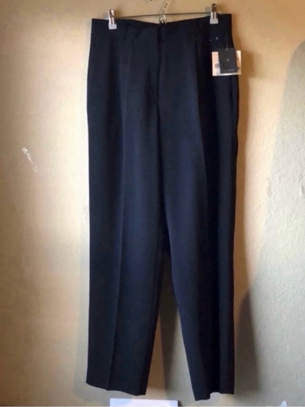 New Liz Claiborne Kylie Black Straight Leg Dress Pants Trousers Women’s Size 14